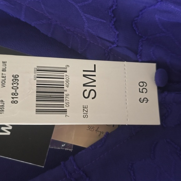 52SEVEN BRAND WOMEN'S PURPLE TOP WITH SMOCKING SIZE SMALL - Picture 6 of 14